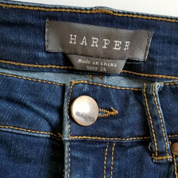 Harper Crop Skinny Jeans Dark Wash Size 26 - Picture 2 of 6